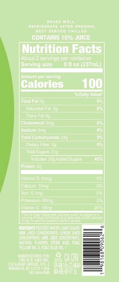 KIWI LEMON LIME (CASE OF 12)