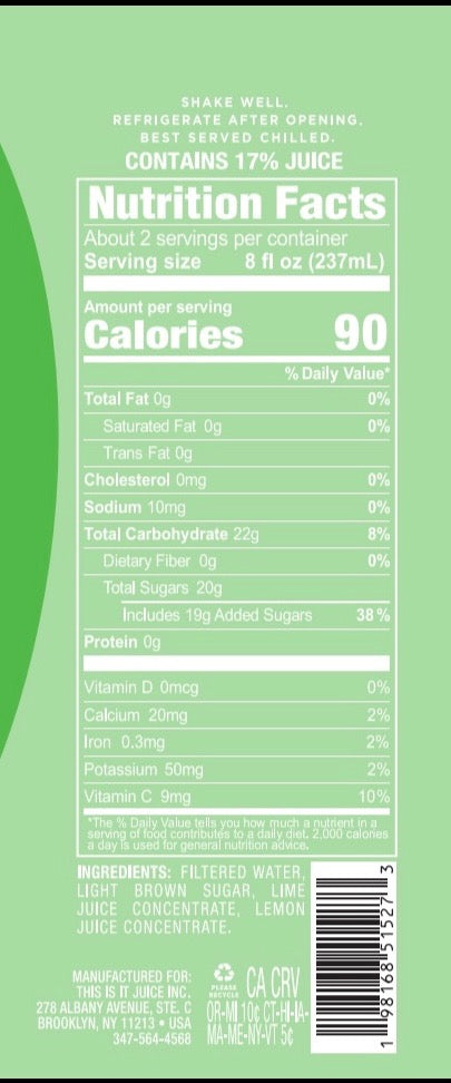 LIMEADE (CASE OF 12)