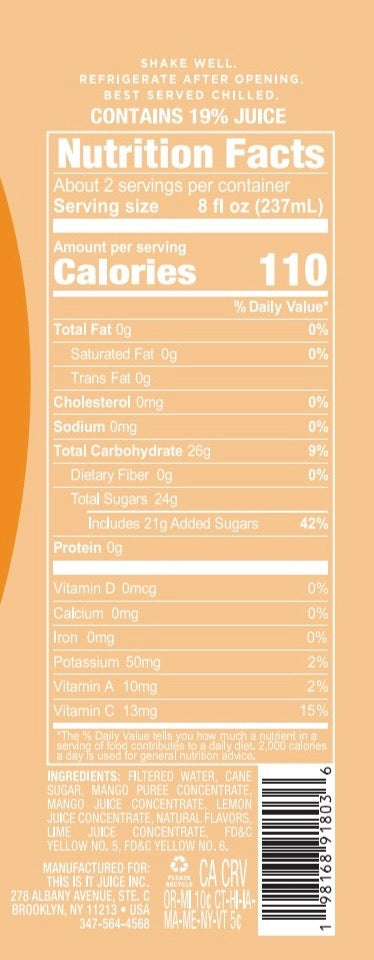 MANGO LEMON LIME (CASE OF 12)